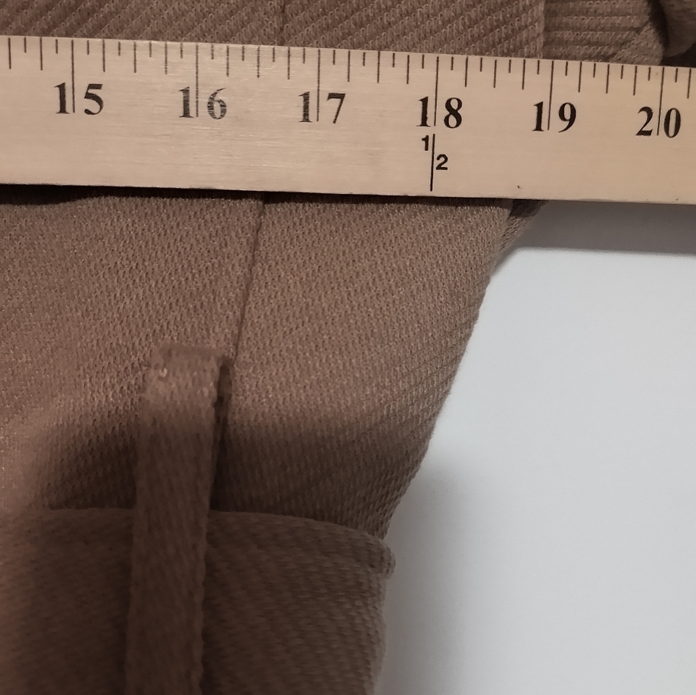 New! Price DROP / Brown Belted Trench Coat / Size 14 - Picture 6 of 8